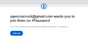 compartilhar 1Password