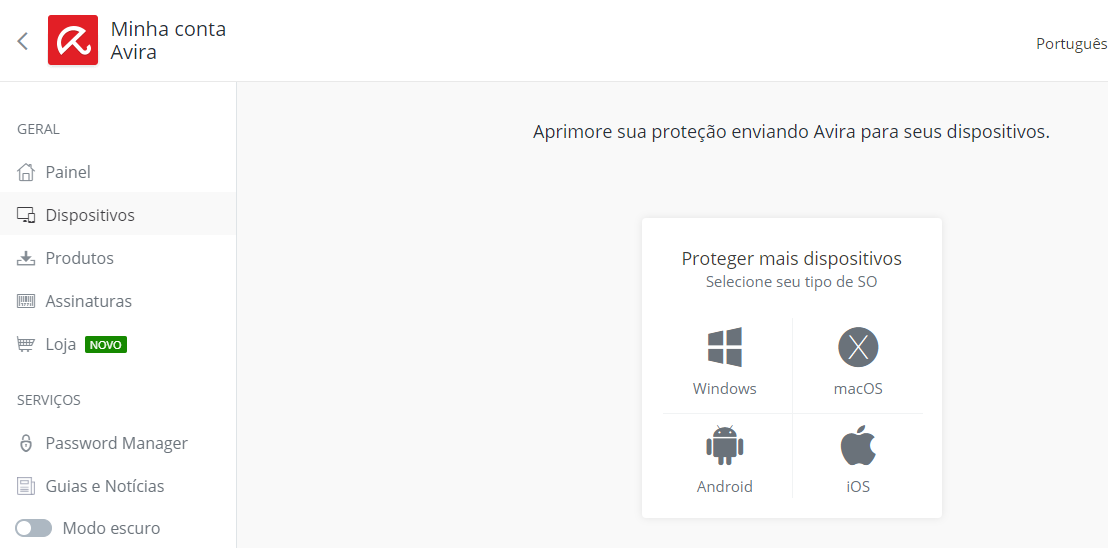 Compartilhar Avira