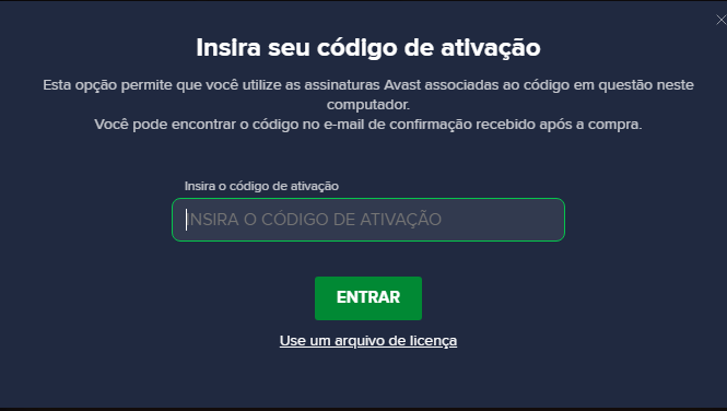 compartilhar avast